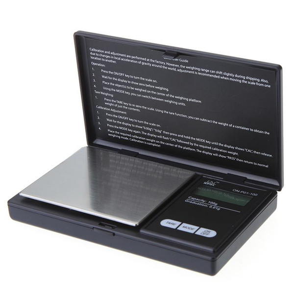 Fashion Hot 100g * 0.01g Mini LCD Electronic Digital Pocket Scale Jewelry Gold Diamond Weighting Scale Gram Weight Scales