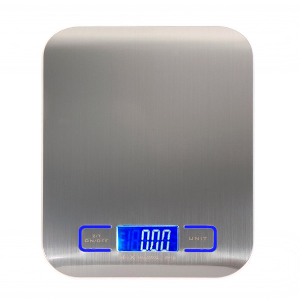 5000g/1g Digital Scale Kitchen Cooking Measure Tools Stainless Steel Electronic Weight LCD Electronic Bench Weight Scale