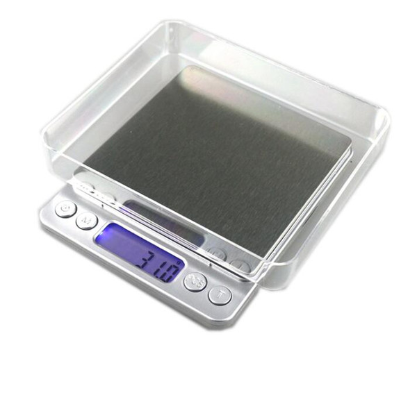 3000g/0.1g Electronic Kitchen Weight Balance Scale 3kg/0.1g High Accuracy Jewelry Food Diet Scales with 2 Strays