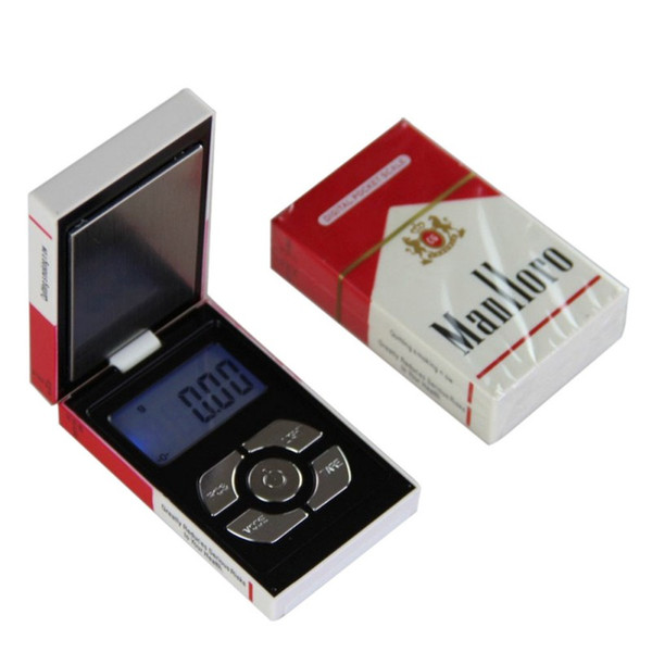 New Pop Mini Pocket Electronic Digital Jewelry Scale for Gold Cigarette Box Weigh Balance 0.01 200g Weights digital mini scale