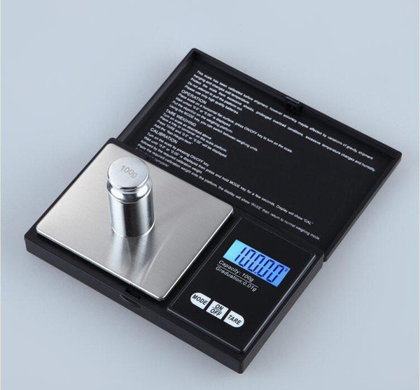 300g/0.01g High Accuracy Mini Electronic Digital Pocket Scale Jewelry Weighing Balance Blue LCD g/gn/oz/ozt/ct/t/dwt