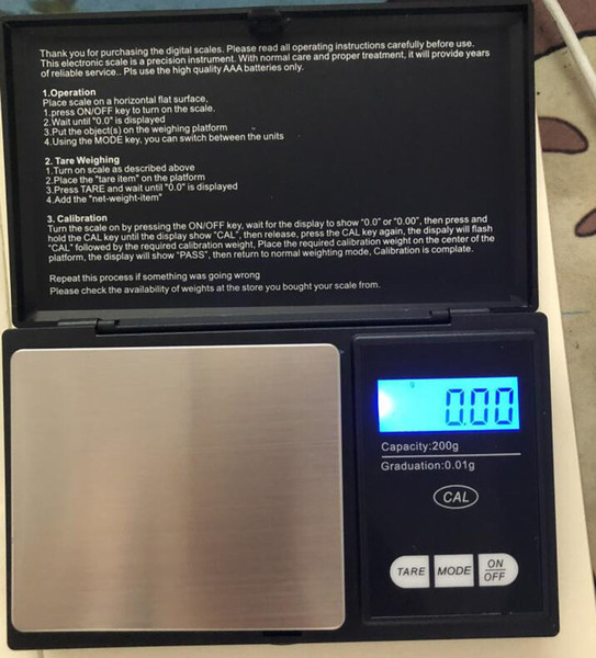 100g/0.01g 200g/0.01g 500g/0.1g 1000g/0.1g Electronic Digital Precision Mini Scale Jewelry Scales Pocket Scale Balance Accuracy for gold