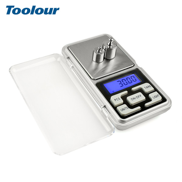 Toolour 500gx0.01g Mini Pocket Digital Electronic Scale for Gold Sterling Silver Jewelry Scales LCD Display Units Balance Tool