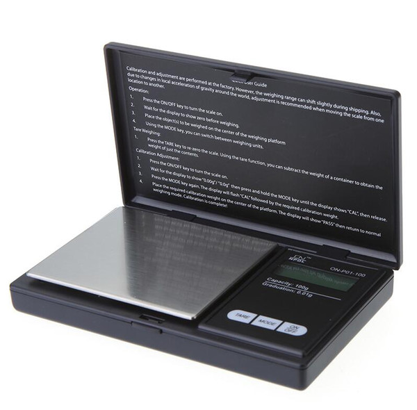 100g * 0.01g Mini Gram Weight Balance LCD Electronic Scale Pocket Digital Scale Jewelry Gold Diamond Weighting Scale Drop Shipping