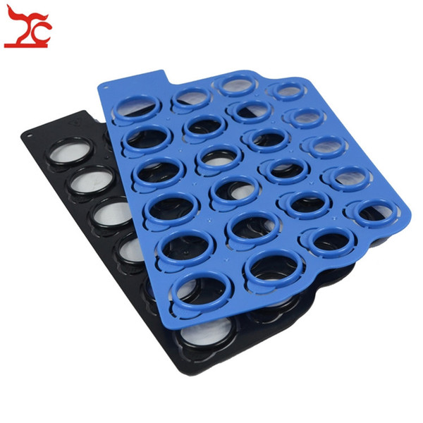 Retail Jewelry Ring Sizer Tool US Size 23Pcs/Set Plastic Ring Measuring Template Convenient Ring Finger Sizer Gauges 2-13