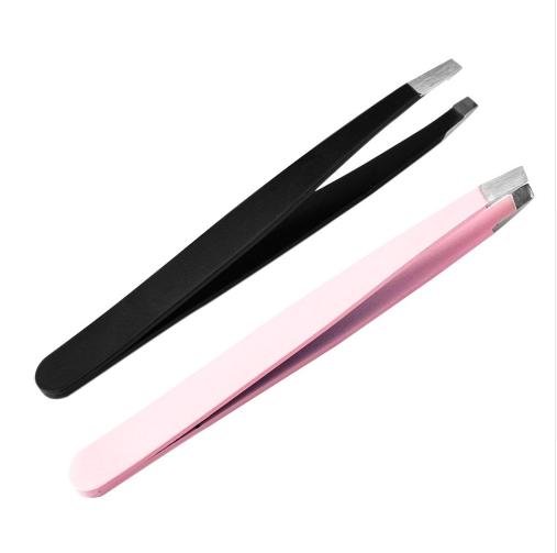 Pincas Sobrancelha Eyebrow Plucking Tweezers Pink Stainless Steel Wenkbrauw Pincet Twizers Pinzetta Sopracciglia Professionale