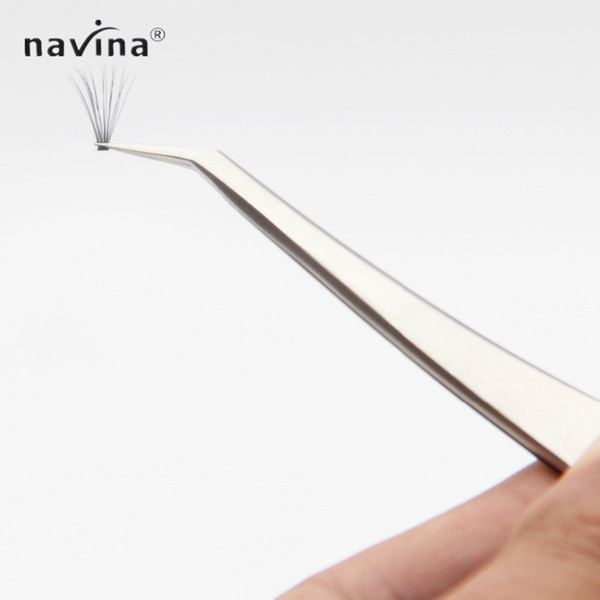 NAVINA Pro Flase Eyelash Tweezer Safe Anti-static Stainless Steel Tweezers Watch Repair Maintenance Eyelash Extension Tools