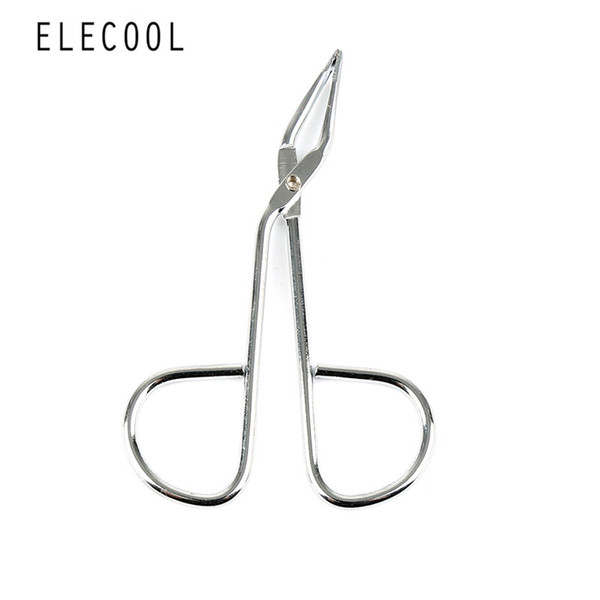 ELECOOL New 1pc Hair Remove Scissors Flat Tip Eyebrow Tweezers Clamp Clipper Beauty Tool Stainless Steel Eyebrow Removal Tool