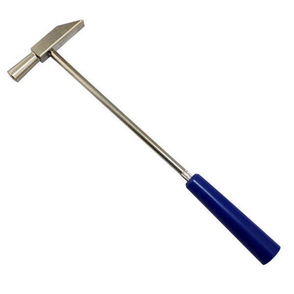 Blue Rubber Handle Hammer/Stainless Steel Line Hammer,Mini Mallet Power Reduced Multi-purpose for Jewelry Making Repair Tools