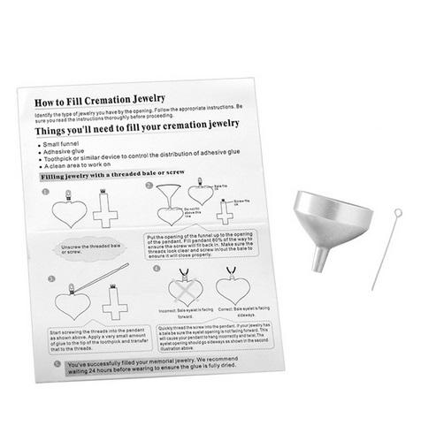 Mini Funnel Kits Stainless Steel Filling Kit with Specification for Cremation Jewelry Pendant