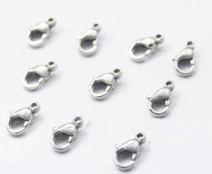 30PCS/lot,Quality Parts 316L Stainless Steel 19mm Lobster Clasps JEWELRY FINDING DIY SILVER