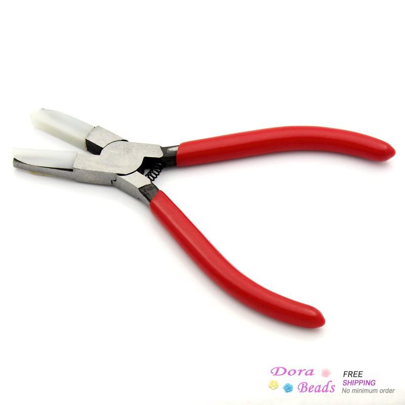 1PC Plastic Jaw Pliers for Eyeglasses Jewelry Delicates 13.5cm(5-3/8