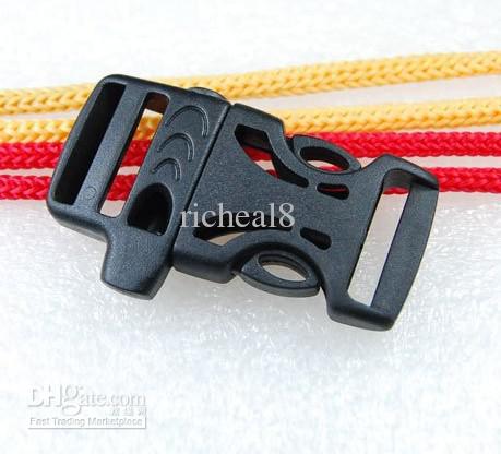 500pcs/lot Emergency Survival WHISTLE BUCKLES FOR PARACORD BRACELETS wholesale +free shipping