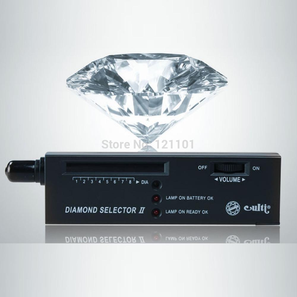 Free Shipping ! Portable Jewerly Diamond  Selector II Gems Gemstone  LED Tool with case