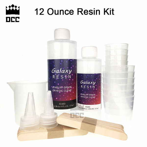 1 set 12 Ounce Clear Hard Epoxy Resin Kit for Jewelry making Resin craft painting AB 2:1 AB Glue