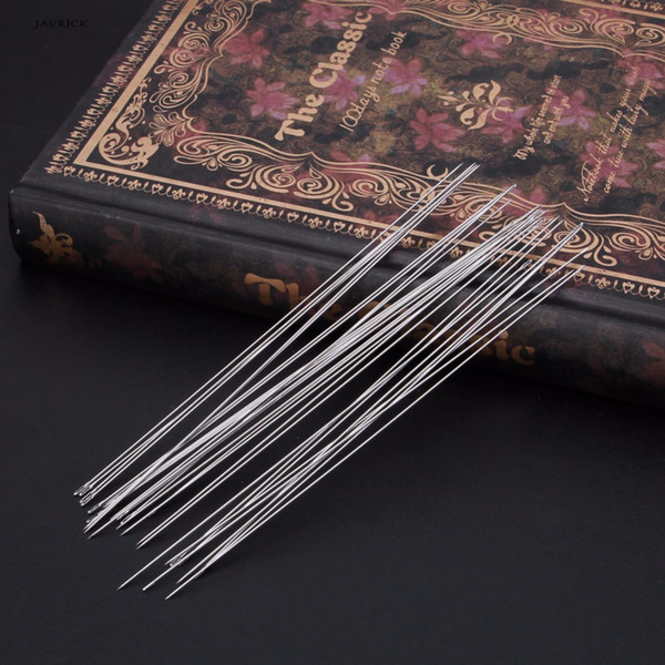 JAVRICK 30 x Beading Needles Threading String Cord Jewelry Craft Making Tool 0.6 x 120mm NEW