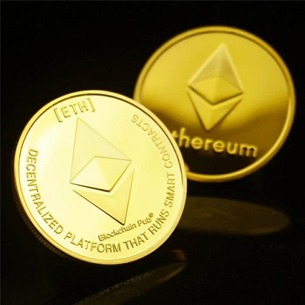 American Gold Coin, Ether Coin, Ethereum Coin, Ether Square Coin