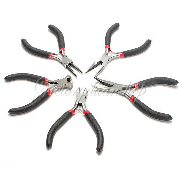 Jewelery Mini Pliers Tools Kit Cutter Chain Round Bent Nose Beading Making Repair Jewellery Supllies Free Shipping