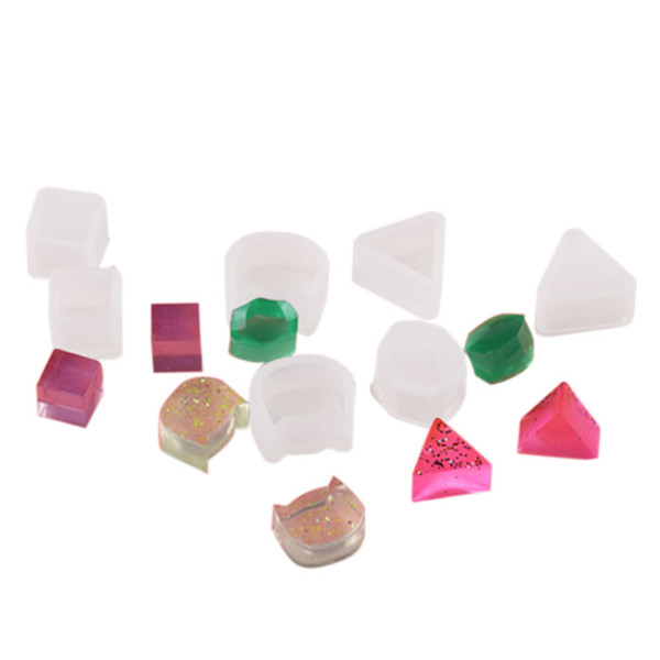 8Pcs Assorted DIY Earrings Silicone Mold Jewelry Pendant Bracelet Resin Casting Mould for DIY Craft Making