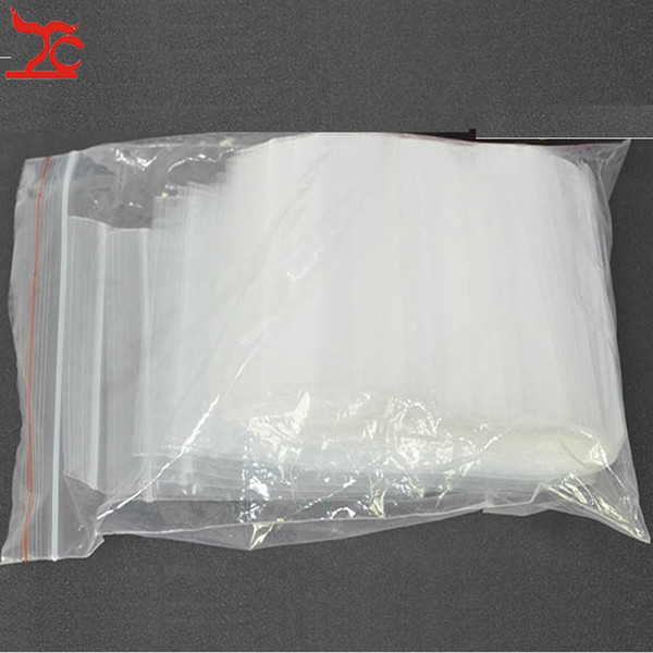 100Pcs Thick Mini Zip Lock Transparent Plastic Bag Ziplock Zip Zipped Lock Reclosable Poly Bag Coin Jewelry Packaging Bag 0.12mm