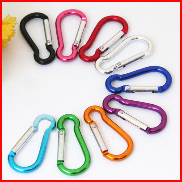 S mini Aluminum multitool button Carabiner keychain Durable camping hiking Carabiner key ring Snap Clip Hooks EDC hangs 2020 hot sale