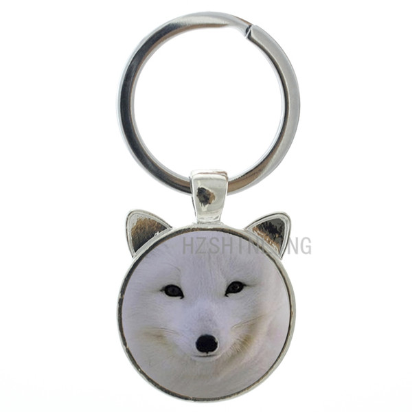 TAFREE New arrival fox photo cat ear key chain key ring vintage fashion animal art fox keychain friends Christmas New Year gifts CN96