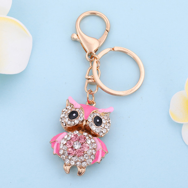 Lemegeton Fashion Newest Hotselling Dropshipping High quality Personalized Owl Car KeyChain Bag Purse Charms Key Chain