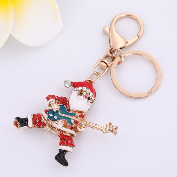 Lemegeton Wholesale Retail Fashion Newest Hotselling New Arrival Customise Metal Xmas Key Chain Keychains For Girl