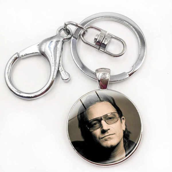 Berlin Alternative Pop Rock Band U2 Bono Adam Clayton Larry David Keychain Rock Band U2 Keychains Handcrafted Jewelry