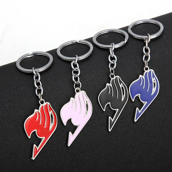 Anime Fairy Tail Keychain Enamel Guide LOGO Keychain Key Rings Fashion Jewelry Will and Sandy Drop Shipping