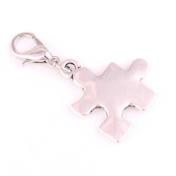 Apricot Fu Silver Puzzle Charm Rotation Lobster Button DIY Key Chains Accessories Fashion Jewelry Holiday Gifts