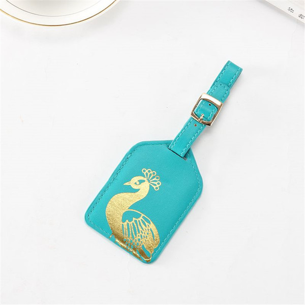 Zoukane Portable Printing Flower Leather Suitcase Luggage Tag Label Bag Pendant Handbag Travel Accessories Name ID Address Tags LT11A