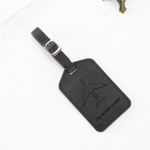 Zoukane Portable Aircraft Leather Suitcase Luggage Tag Label Bag Pendant Handbag Travel Accessories Name ID Address Tags LT13A