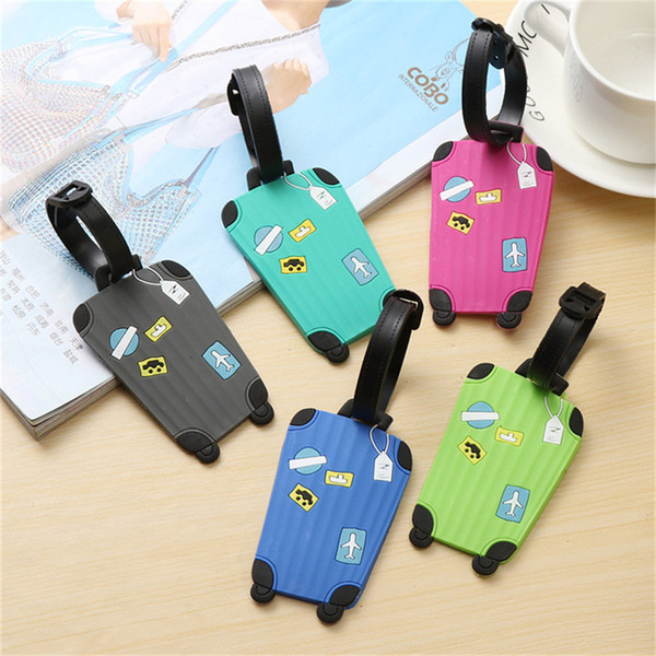 Zoukane New Suitcase Cartoon Cute Trunk Luggage Tags design ID Tag Luggage Label Address Holder Identifier Label travel Accessories LT18A