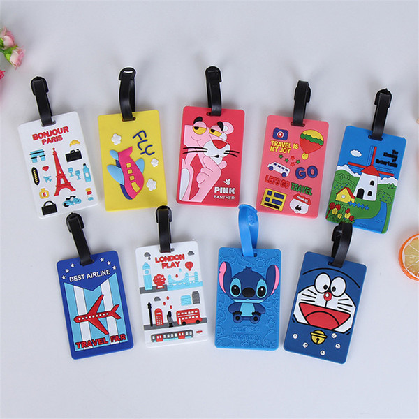 Zoukane Travel Accessories Tower Luggage Tags Animal Cartoon Silica Gel Suitcase ID Addres Holder Baggage Boarding Portable Label LT21