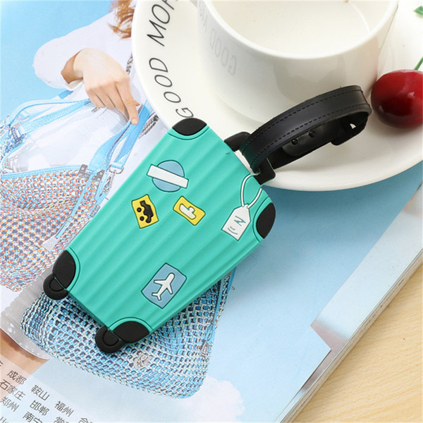 Zoukane New Suitcase Cartoon Cute Trunk Luggage Tags design ID Tag Luggage Label Address Holder Identifier Label travel Accessories LT18