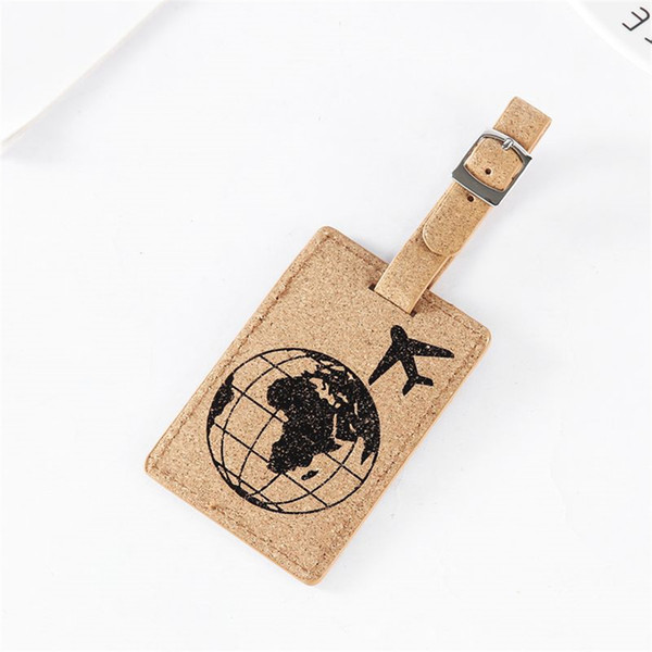 Zoukane Portable Earth Suitcase Leather Luggage Tag Label Bag Pendant Handbag Travel Accessories Name ID Address Tags LT06A