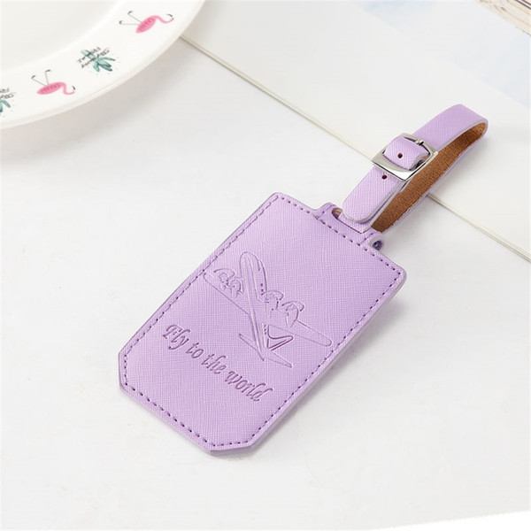 Zoukane Portable Airplane Suitcase Leather Luggage Tag Label Bag Pendant Handbag Travel Accessories Name ID Address Tags LT09A