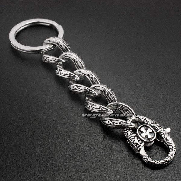 Unique Tribal Tattoo 316L Stainless Steel Mens Keychain 5C016KC