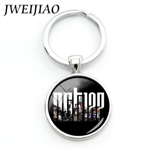 JWEIJIAO KPOP NCT 127 NCT127 LIMITLESS Album Photo Keychain 2019 Custom Glass Dome Photo Card Photocard Key Ring Chain BTS100