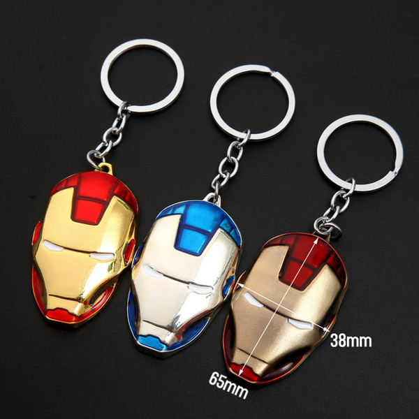 Cartoon Gifts Wholesale Avengers United States Captain Iron Man Car Keychain Men and Women Bag Pendant