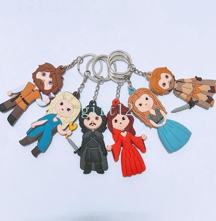 New Game of power double-sided mixed PVC rubber key chain pendant gift pendant key ring collection gift L-61