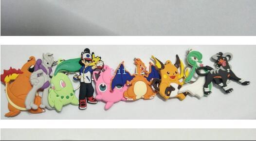 New Anime Pika chu double-sided mixed PVC rubber key chain pendant gift pendant key ring promotional gift collection gift L-11