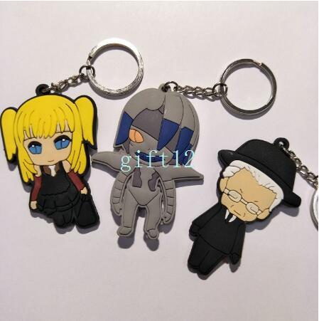 New Japanese anime Death Note double-sided mixed PVC rubber key chain pendant gift pendant key ring collection gift L-69