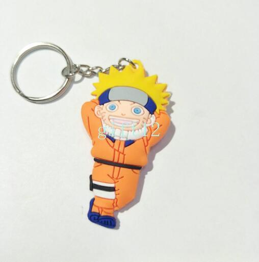 New Japanese anime Naruto double-sided mixed PVC rubber key chain pendant gift pendant key ring promotional gift collection gift L-5