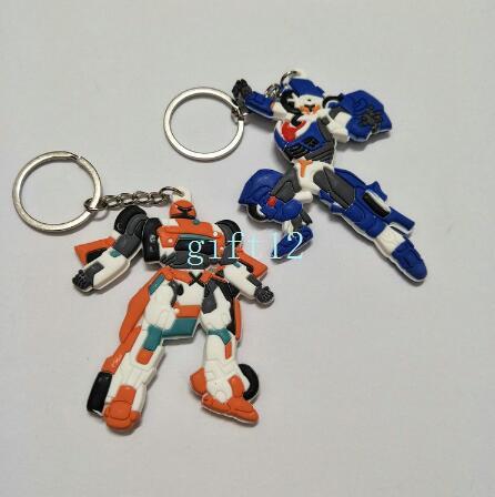 New robot double-sided mixed PVC rubber key chain pendant gift pendant key ring collection gift L-76