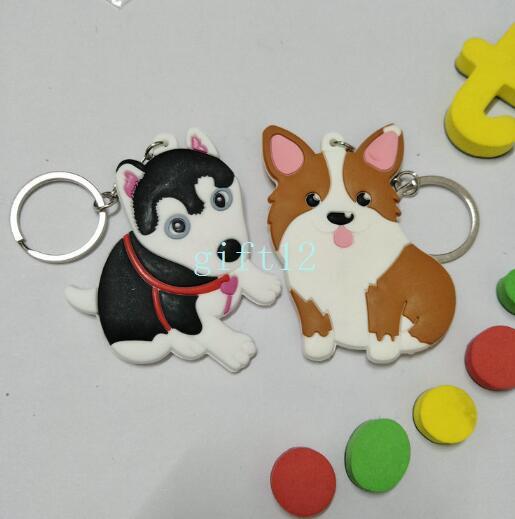 New anime dog double-sided mixed PVC rubber key chain pendant gift pendant key ring collection gift L-40