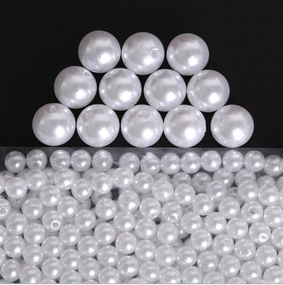 High Quality 4-20 MM Pearl Beads DIY Handmade Material ABS Acrylic Pearl Beads Beaded Bracelet Necklace Earrings Jewelry Accessories