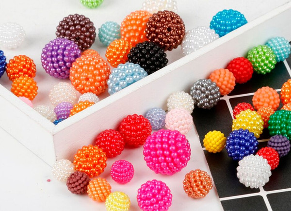 500pcs/lot Mixed Color 10mm ABS Imitation Pearl Beads Round ABS Plastic Beads Arts Crafts DIY Apparel Sewing Fabric Garment Bead