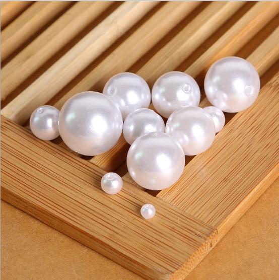 High Quality 4-20 MM Beige Pearl Beads DIY Handmade Material ABS Acrylic Pearl Beads Beaded Bracelet Necklace Earrings Jewelry Accessories